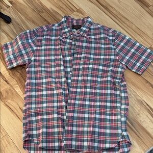 Beams Gant Multicolor Plaid Short Sleeve Shirt